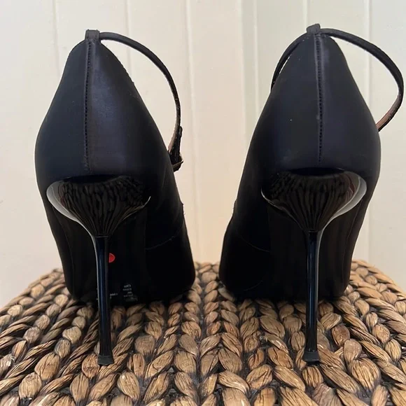 & Other Stories Satin Stiletto Heels in Black - Picture 4 of 15